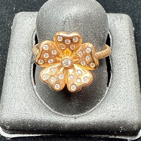 Diamond Flower Ring
